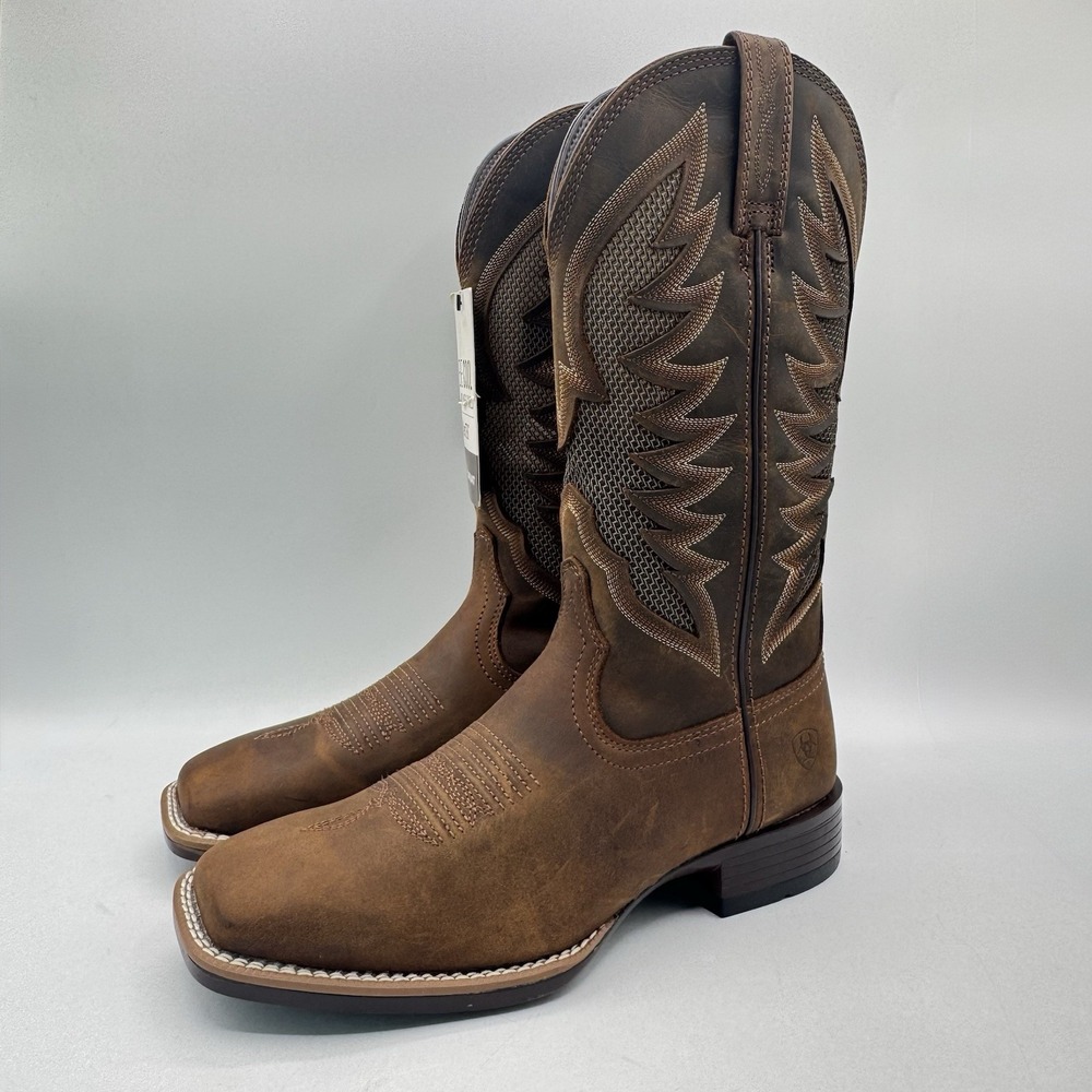 Ariat VentTek Ultra QuickDraw Boots Men's Size 8.5 D Brown Leather